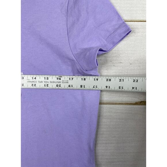 NO BOUNDARIES Tee Shirt Jr XXL(19) Purple Short Sleeve Scoop Y2K 90s Retro NWT - Picture 4 of 8